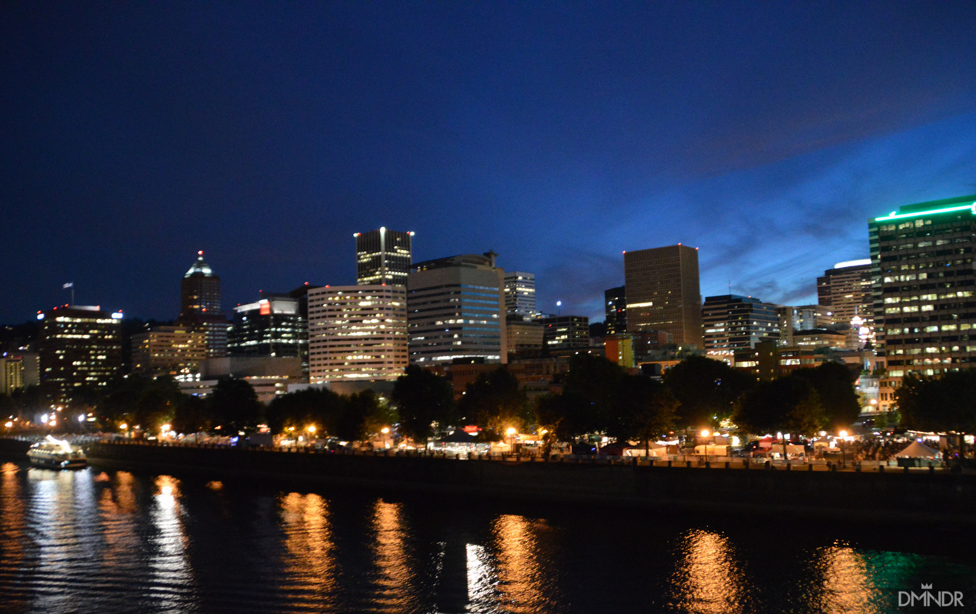 The Bite of Oregon and Portland by night