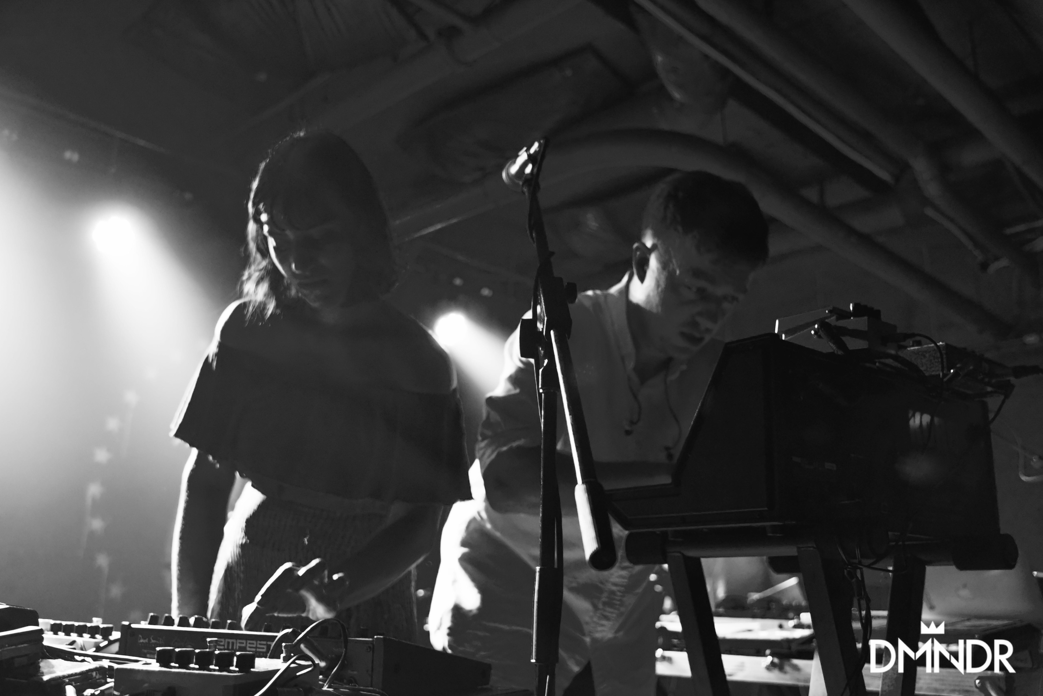 Mount Kimbie’s Rhythmic sounds and layered textures. DMNDR